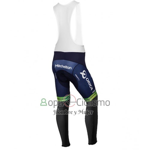 Orica Verdeedge Ropa Ciclismo Culotte Largo 2016 Mangas Largas Blanco y Azul